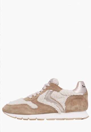 Voile Blanche - Women's Julia Suede/metallic Fur Sneaker