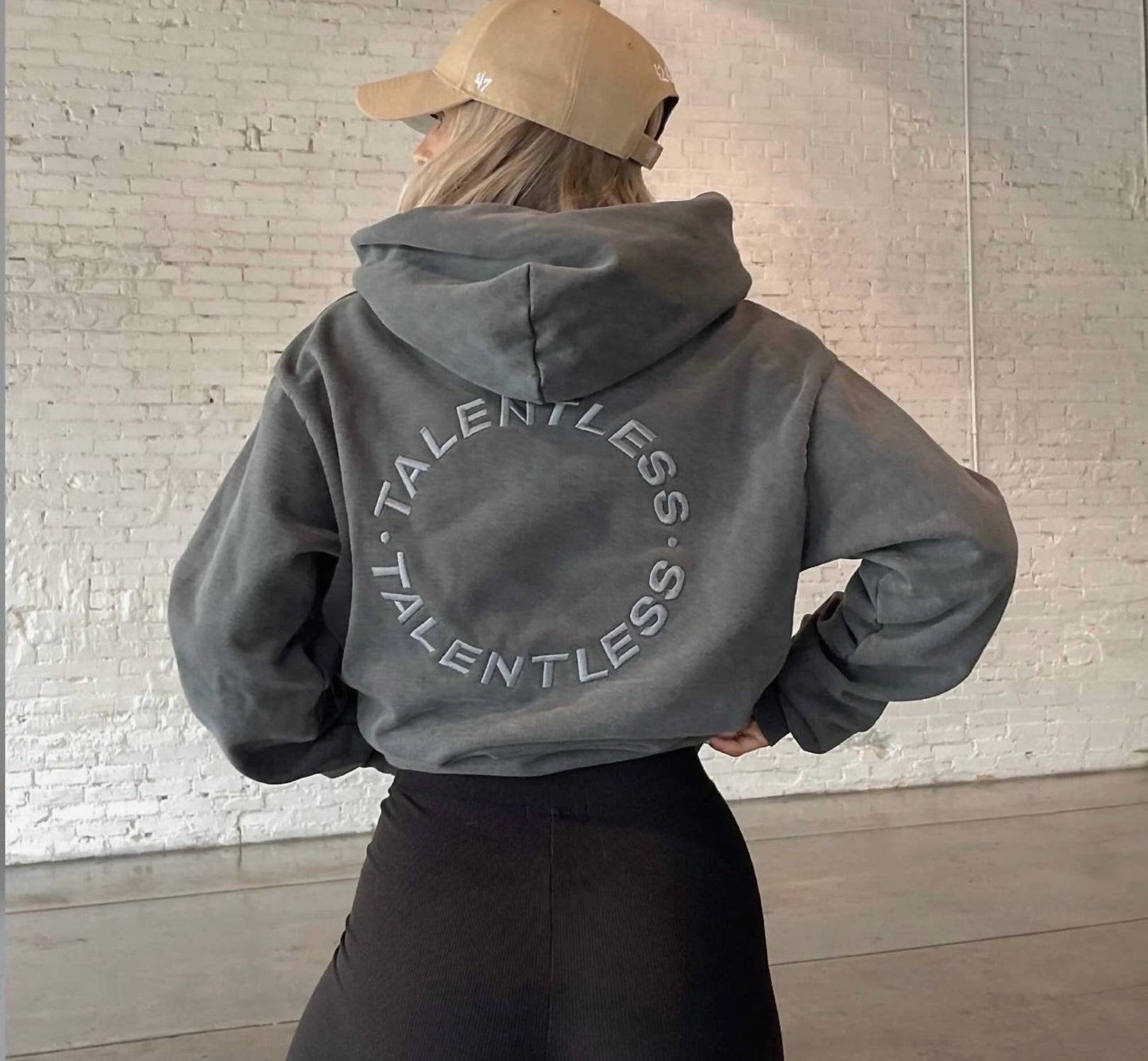 Talentless - Men's Circle Logo Embroidered Hoodie