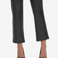 Calça reta feminina Laundry By Shelli Segal em couro sintético, preta, tamanho X-S