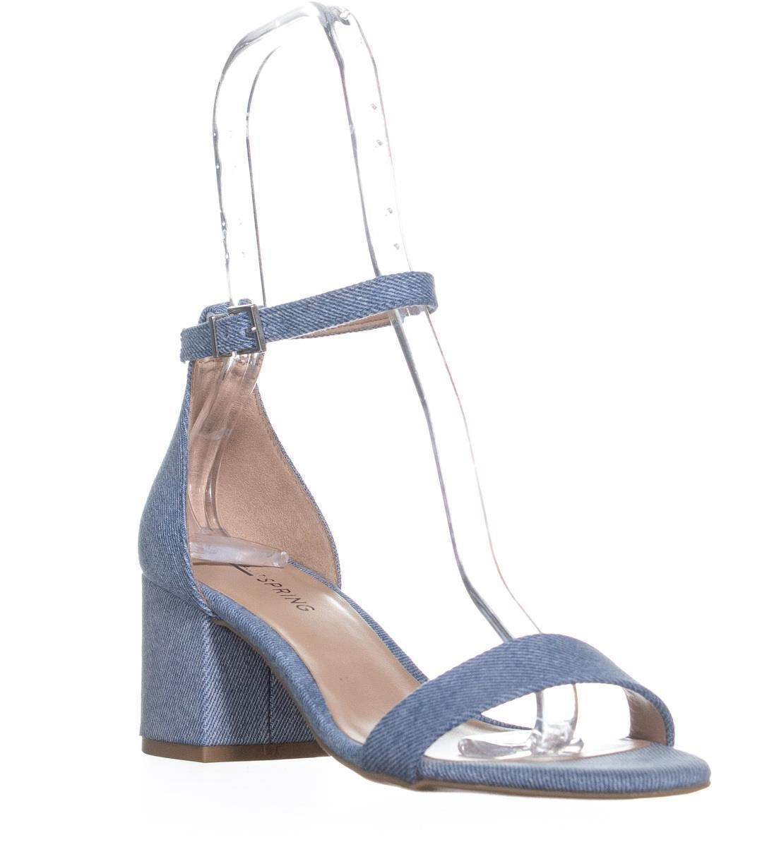 Sandálias Stangarone Femininas Call It Spring com Tira no Tornozelo, Azul, Tamanho 8 M