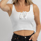 Promesa - BOW BLISS KNIT RIBBED TANK