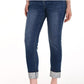 Frank Lyman - Wide Cuff Rhinestone Jeans