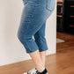 Judy Blue - Cool Denim Pull On Non Distressed Capri Jeans