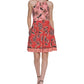 Vestido Vince Camuto Feminino Estampa Mista Rosa Tamanho 14