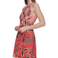Vestido Vince Camuto Feminino Estampa Mista Rosa Tamanho 14