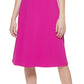 Vestido midi de crepe estilo Scuba com mangas franzidas Jessica Howard, rosa, tamanho 10