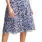 Vestido midi com estampa de chita Jessica Howard feminino, azul, tamanho 14, pequeno