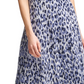 Vestido midi com estampa de chita Jessica Howard feminino, azul, tamanho 14, pequeno