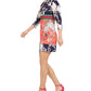 Vestido feminino Vince Camuto com estampa floral mista, rosa, tamanho 12