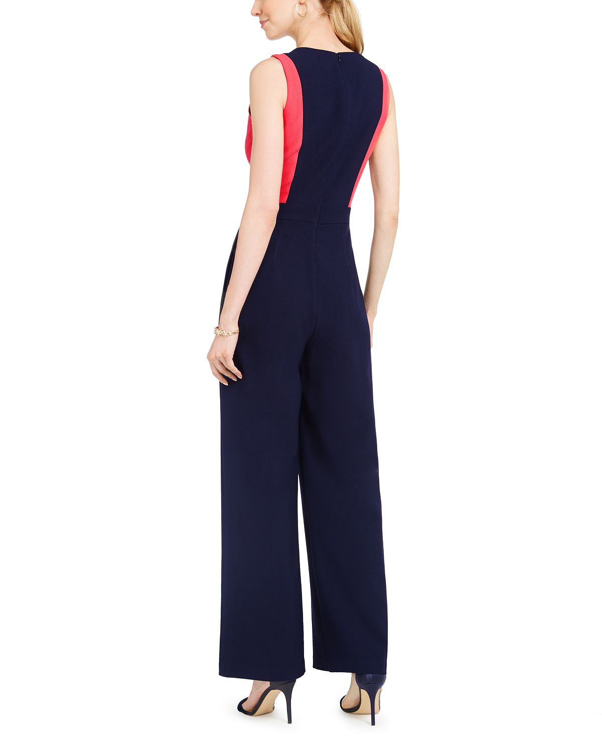 Macacão feminino Vince Camuto Colorblocked vermelho tamanho 8