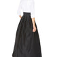 Vestido formal feminino Jessica Howard com cinto, bloco de cores, manga 3/4, gola, maxi fit, flare, branco, tamanho 6, pequeno