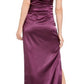 Vestido feminino Vince Camuto com ombros de fora e cintura franzida, roxo, tamanho 12