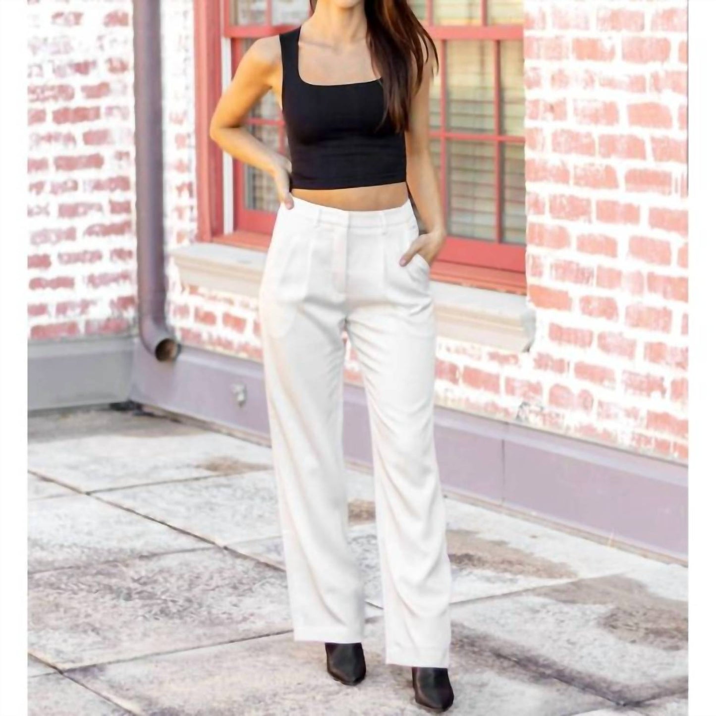 Lucy Paris - Hailey Pleated Wide Leg Pants