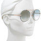 Rag & Bone - Women's 59mm Round Metal Aviator Sunglasses