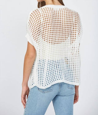 Fate - Open Knit Cover Up Top