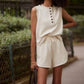 Varley - Marla Button Placket Tank Top