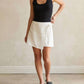 Crescent - Adelle Linen Wrap Mini Skort