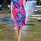 Frank Lyman - Bold Print Short Sleeve Mini Dress