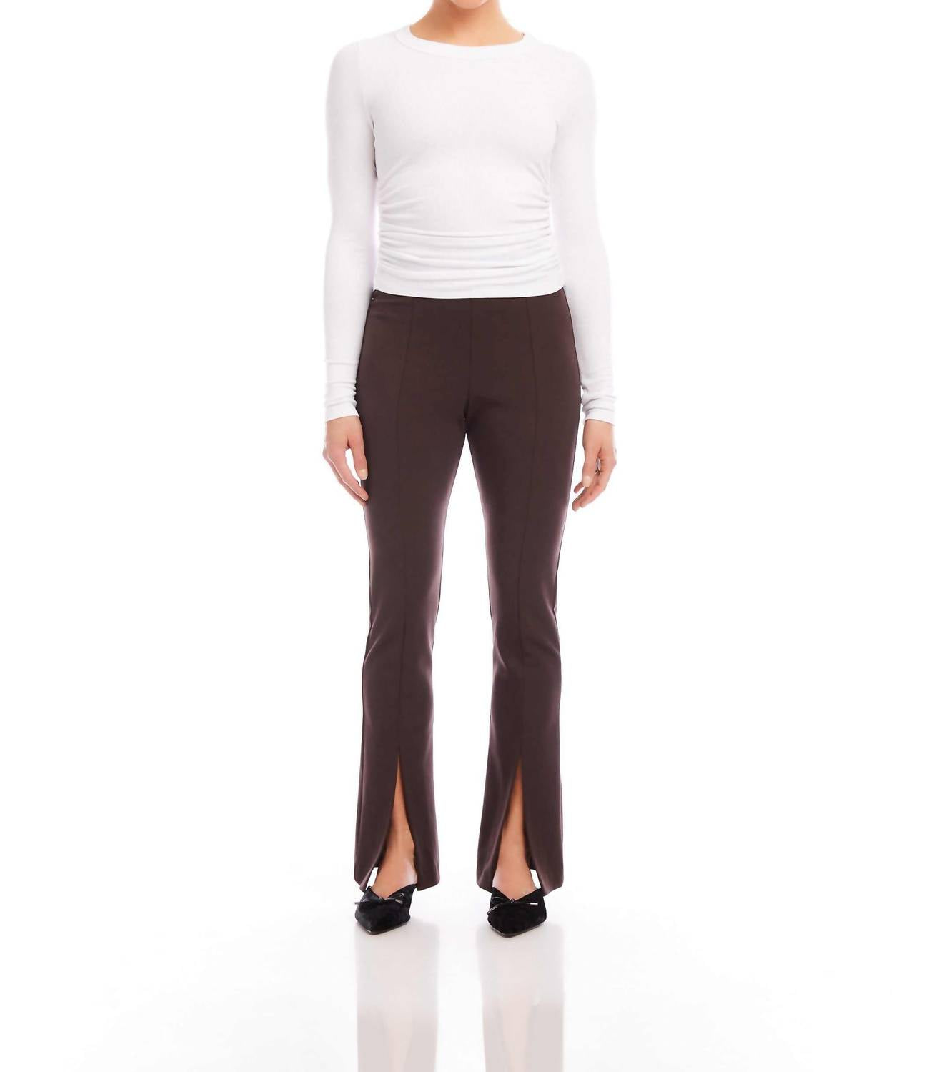 Fifteen Twenty - Harlow Front Slit Bootcut Pants