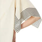 Elliott Lauren - Women Stripe Silk Sleeves Tee