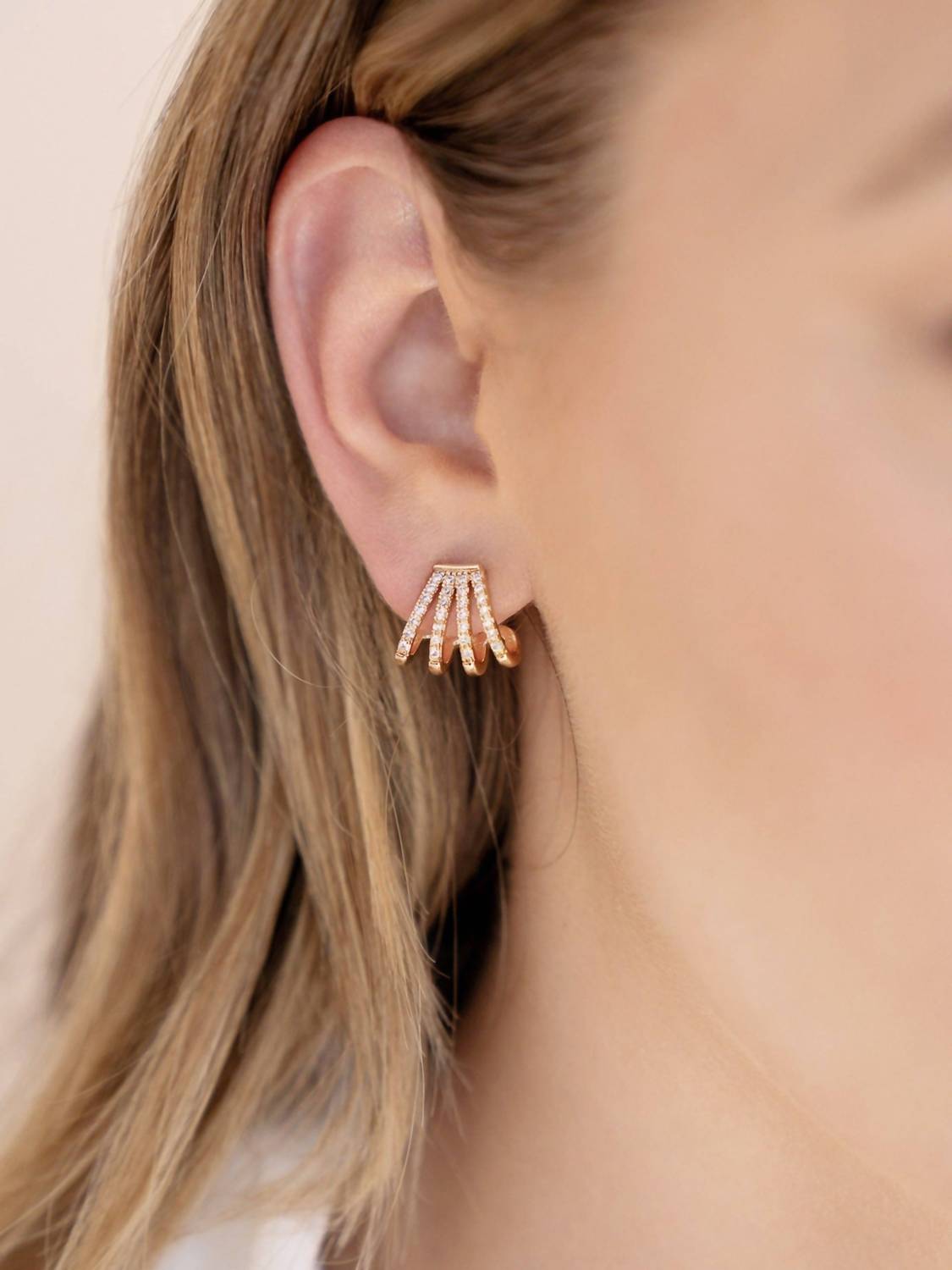 Ettika - Women's Glisten Wing Pave Earrings