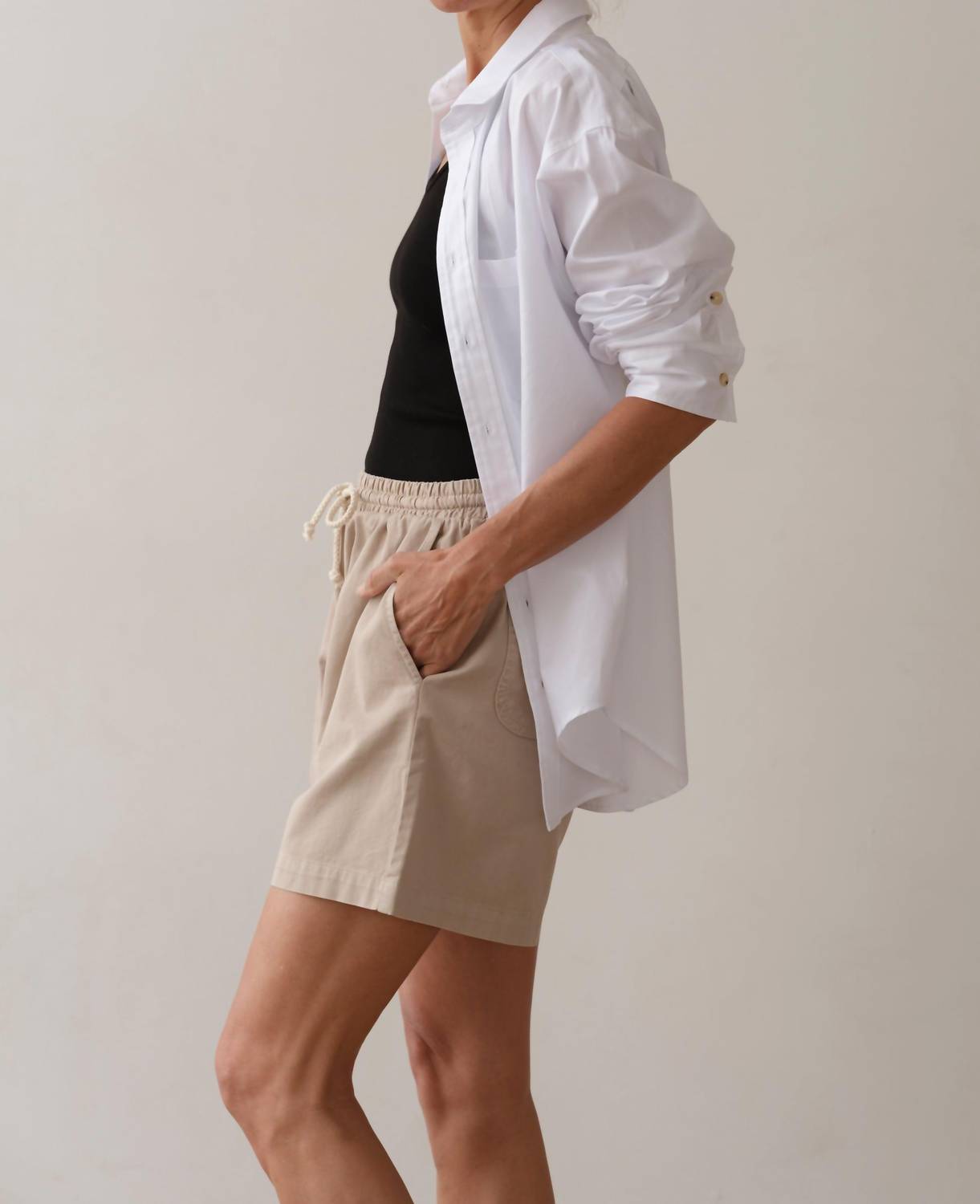 Donni. - Chino Drawstring Shorts