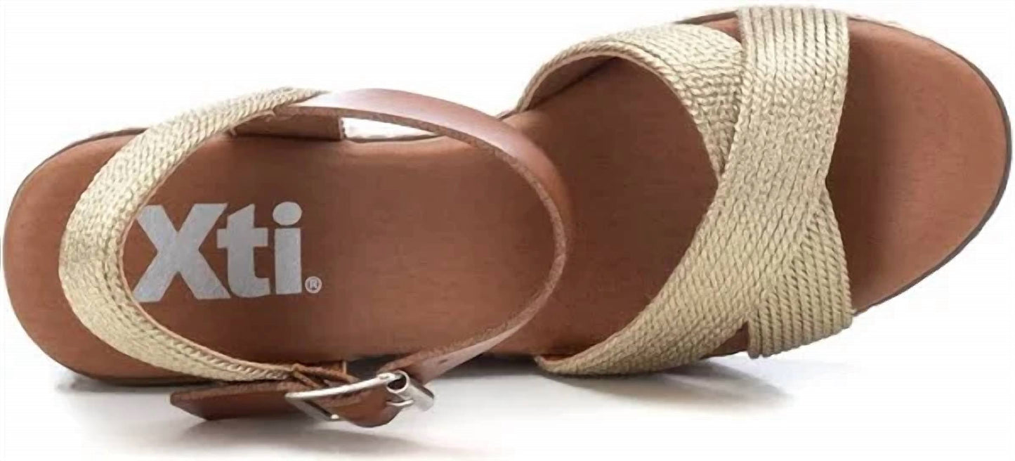 Xti - Women's Jute Wedge Sandals