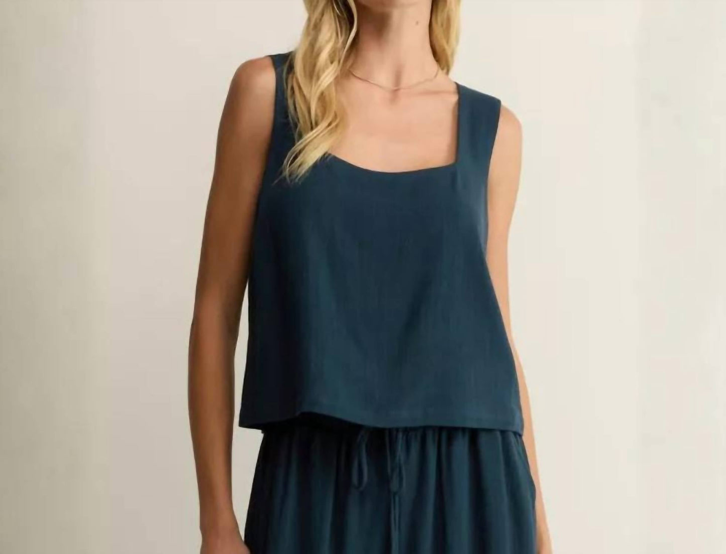 Z Supply - Charli Cropped Linen Tank