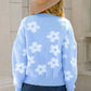 Doublju - Flower Pattern Sweater