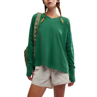 Free People - Blusa All Star Layer Manga Longa