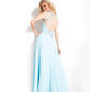 Rachel Allan - Beaded High Mesh Neckline Chiffon Gown