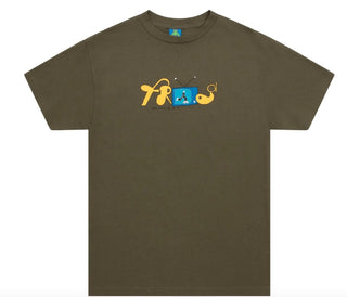 Frog Skateboards - Camiseta masculina de manga curta Television Skater