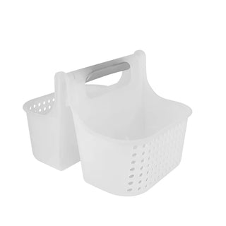 Organizador de banheiro portátil para chuveiro, tamanho perfeito para dormitório/faculdade, bolsa de banho de plástico, seca rapidamente com furos de drenagem