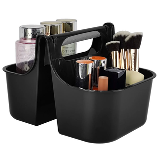 Organizador de banheiro portátil para chuveiro, tamanho perfeito para dormitório/faculdade, bolsa de banho de plástico, seca rapidamente com furos de drenagem
