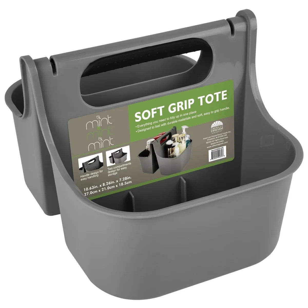 Organizador de banheiro portátil para chuveiro, tamanho perfeito para dormitório/faculdade, bolsa de banho de plástico, seca rapidamente com furos de drenagem