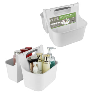 Organizador de banheiro portátil para chuveiro, tamanho perfeito para dormitório/faculdade, bolsa de banho de plástico, seca rapidamente com furos de drenagem