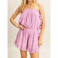 Hyfve - Strapless Ruffle Romper