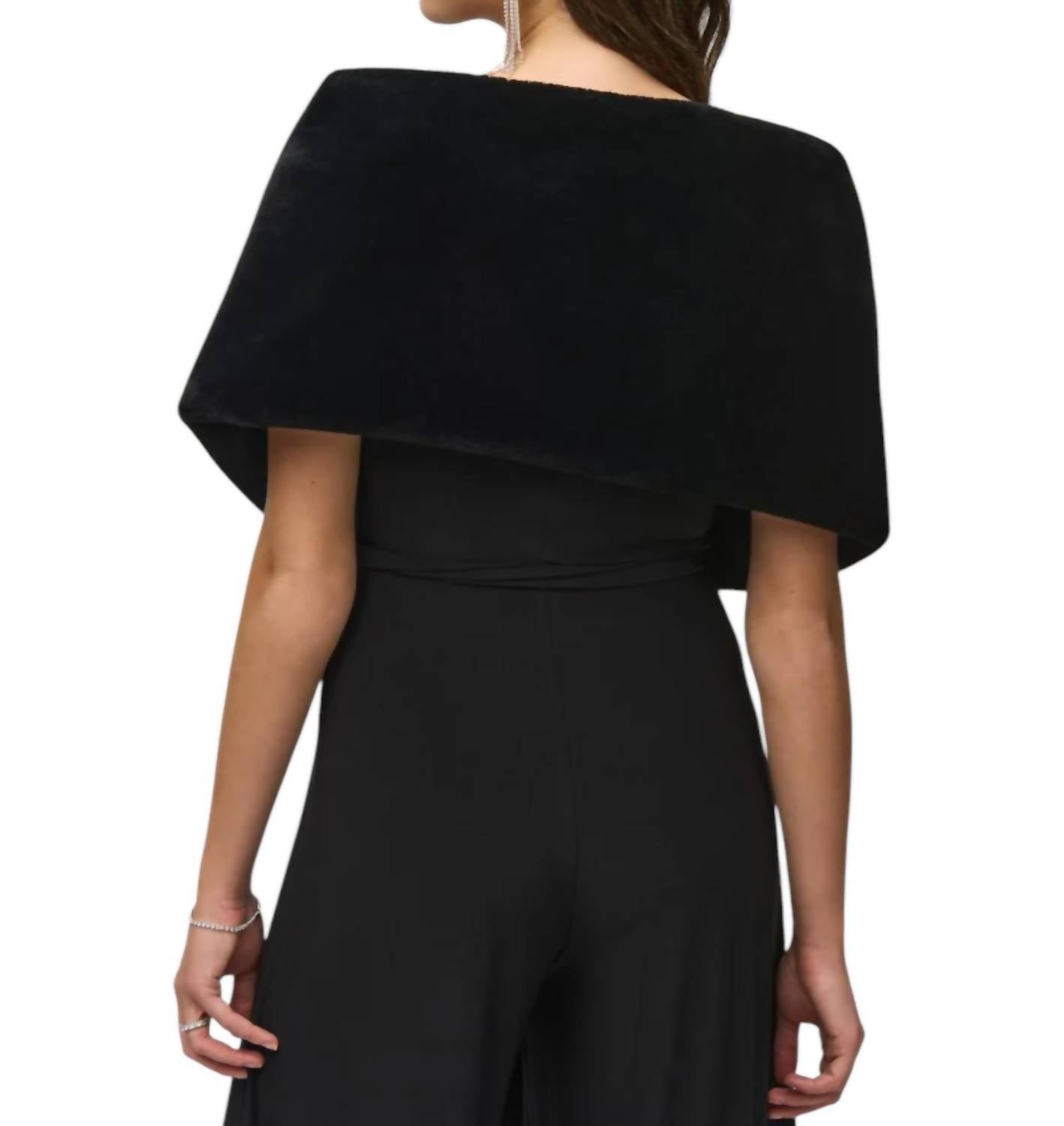Joseph Ribkoff - Faux Fur Rhinestone Cover-up
