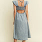 Trendsi - Jade By Jane Full Size Ruffled Denim Midi Dress Plus Size