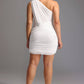 Bella Barnett - Maggie One Shoulder Mesh Mini Dress