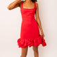 Amylynn - Corsage Hem Mini Dress