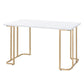 Estie - Writing Desk - White / Gold