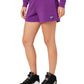 Shorts Fila Diara High Rise Fleece Feminino Roxo Tamanho Médio