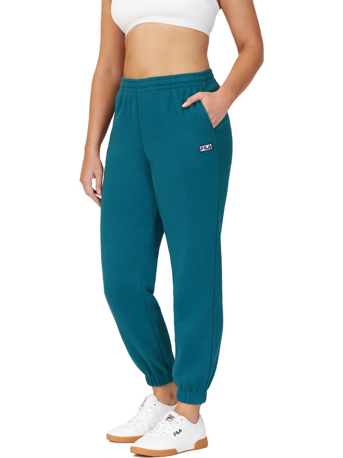 Calça de moletom feminina Fila Lassie Full Length Azul Tamanho X-Large