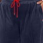Calça Fila Valery Mid Rise Cordão Velour Azul Tamanho 1X