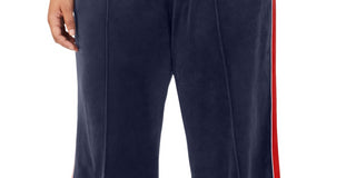 Calça Fila Valery Mid Rise Cordão Velour Azul Tamanho 1X