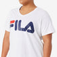 Camiseta Fila Feminina Algodão Time Honored Branca Tamanho 3X