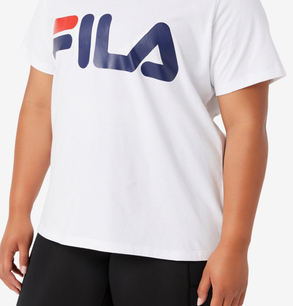Camiseta Fila Feminina Algodão Time Honored Branca Tamanho 3X