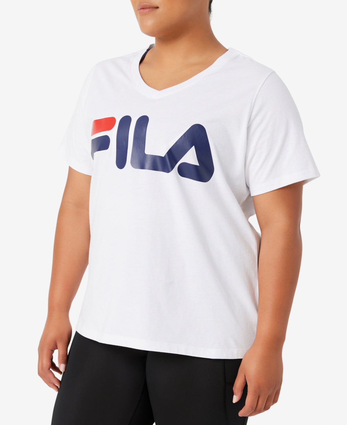 Camiseta Fila Feminina Algodão Time Honored Branca Tamanho 3X