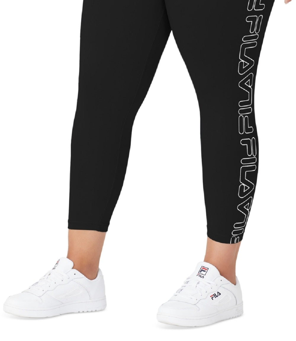 Legging Fila Logo 7/8 Feminina Preta Tamanho 1X